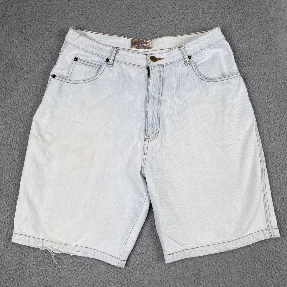 VTG Natural Stuff by Code Zero Light Wash Jean Shorts Sz 34